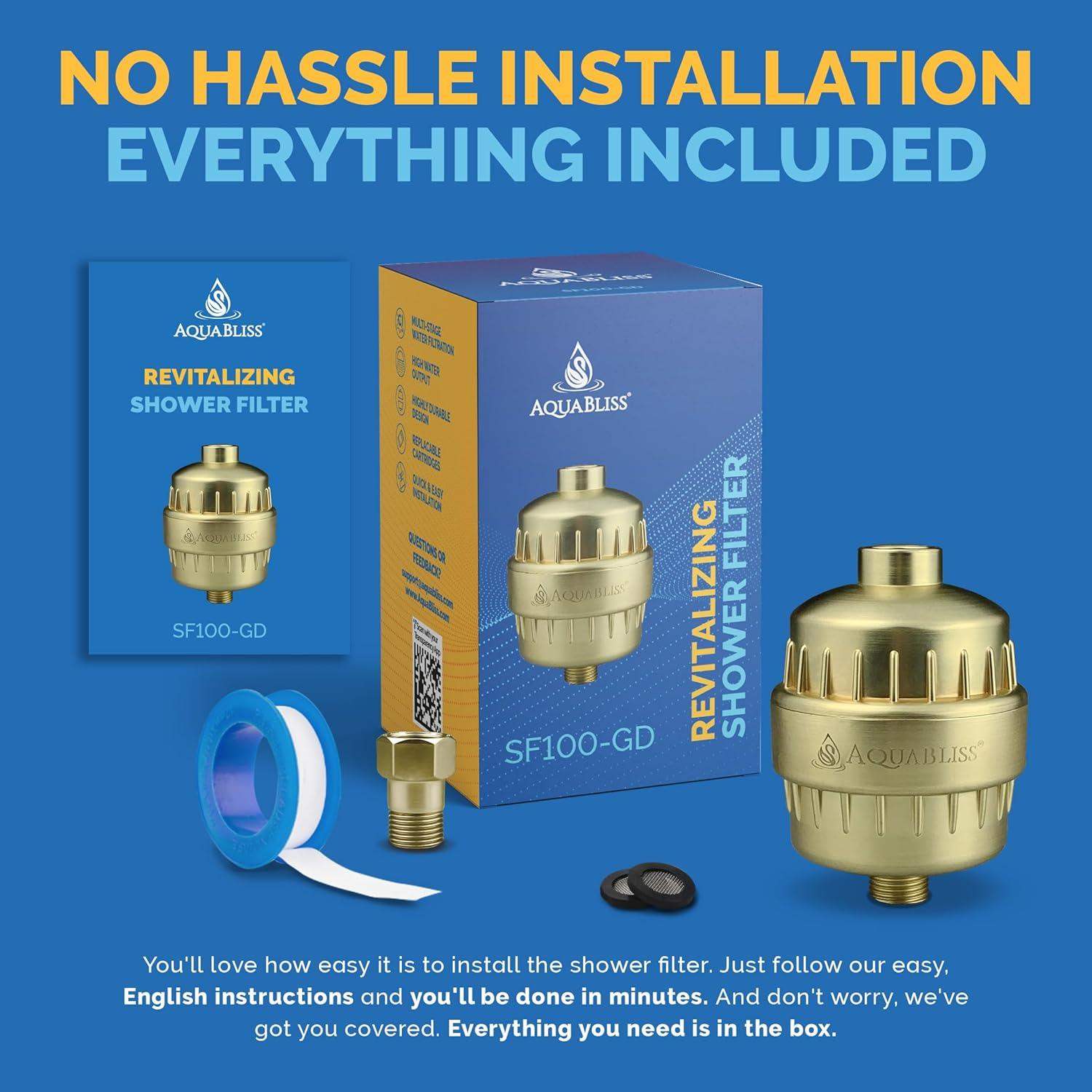 High-Output Revitalizing Shower Filter for Skin and Hair Hydration - imprüv  