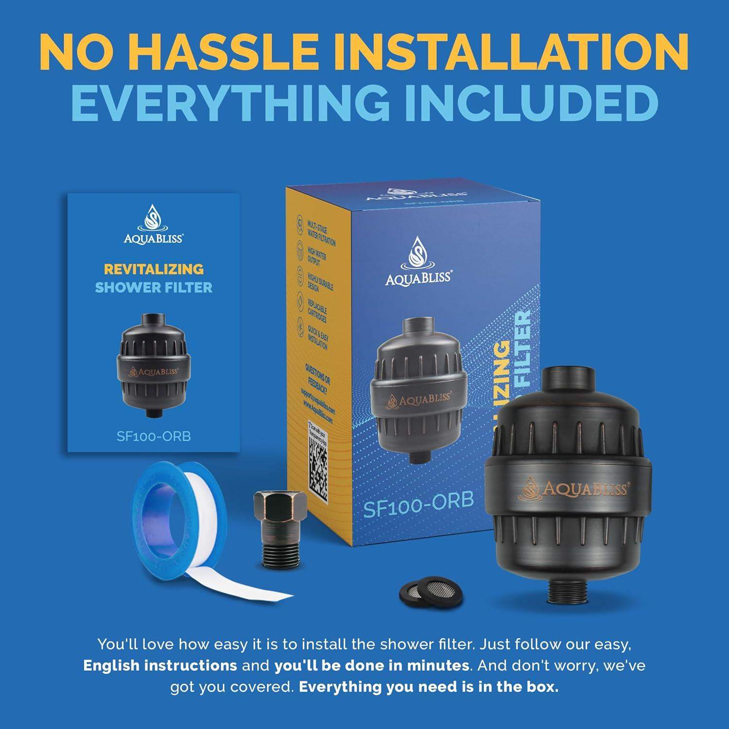High-Output Revitalizing Shower Filter for Skin and Hair Hydration - imprüv  