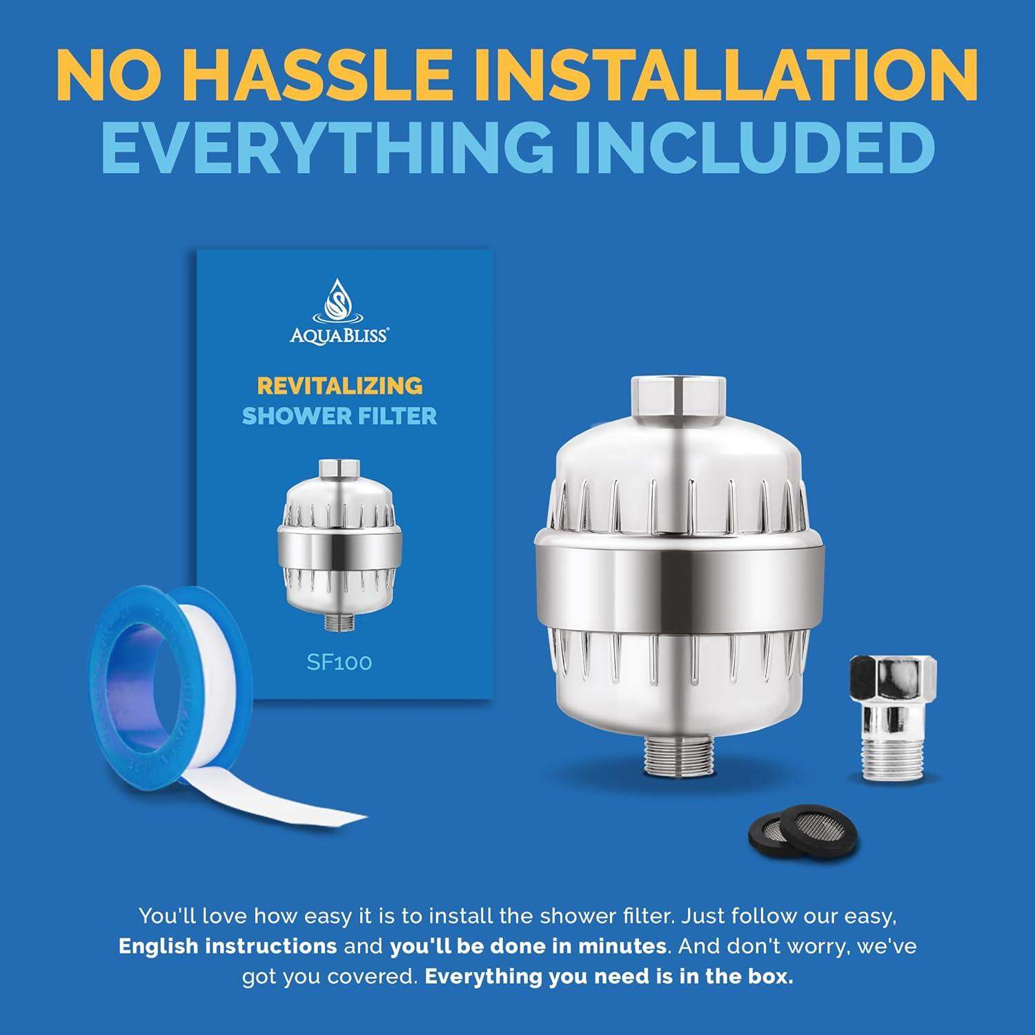 High-Output Revitalizing Shower Filter for Skin and Hair Hydration - imprüv  
