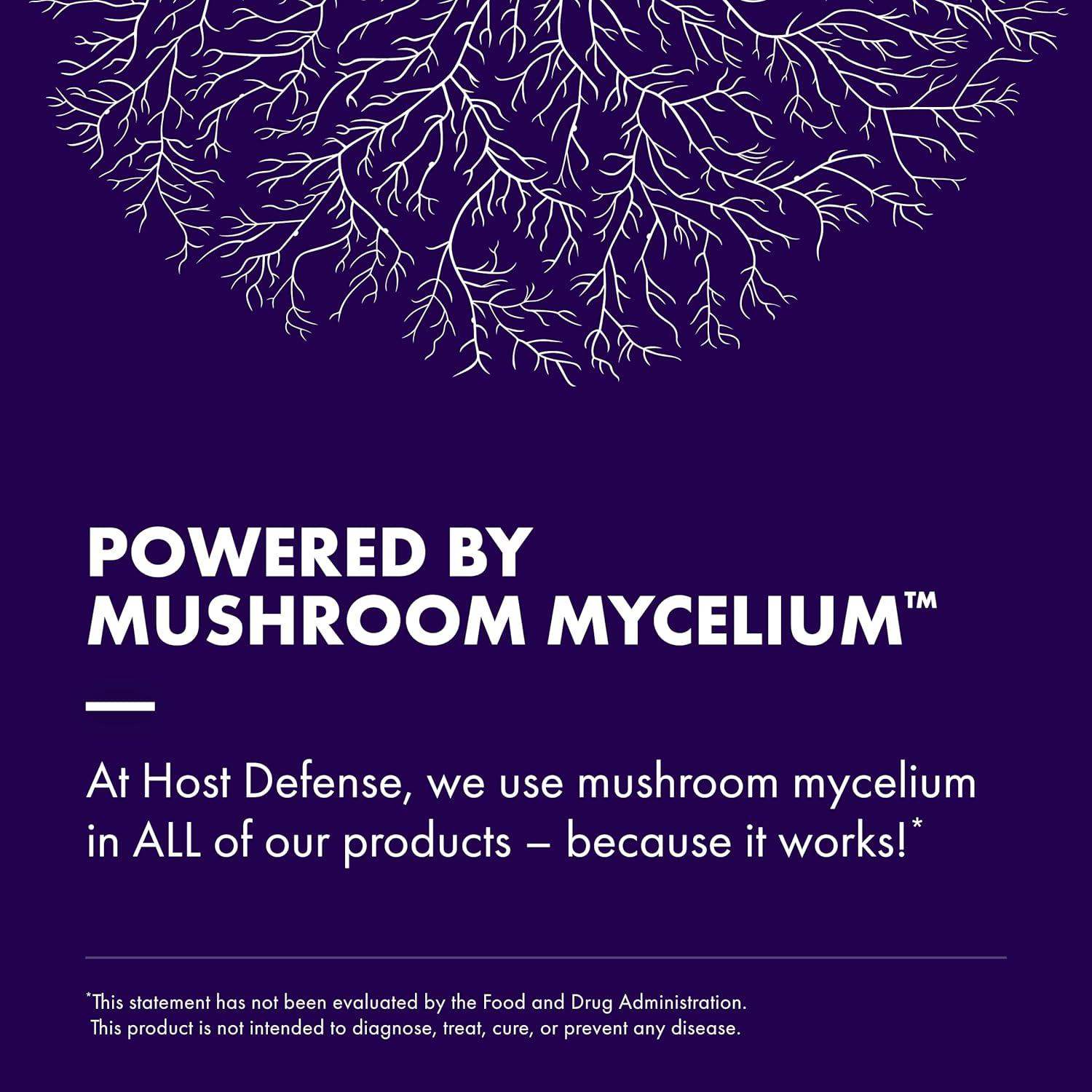 Host Defense Lion's Mane Mushroom Powder for Brain and Nerve Health to Support Immune and Nervous Systems - imprüv  
