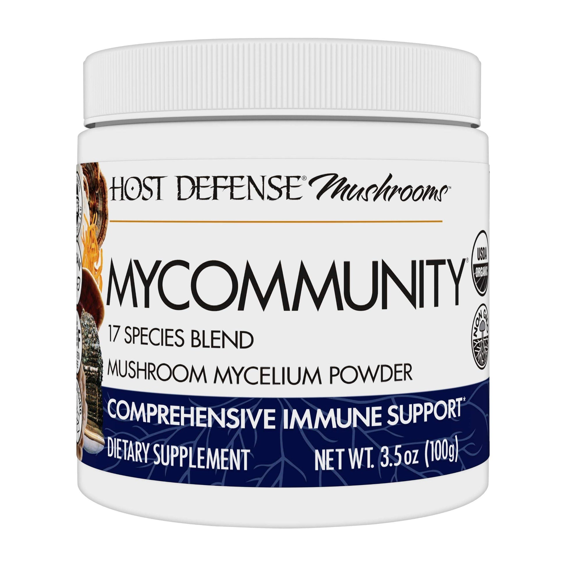 Host Defense MyCommunity 17 Species Mushroom Powder Blend for Comprehensive Immune Support - imprüv  