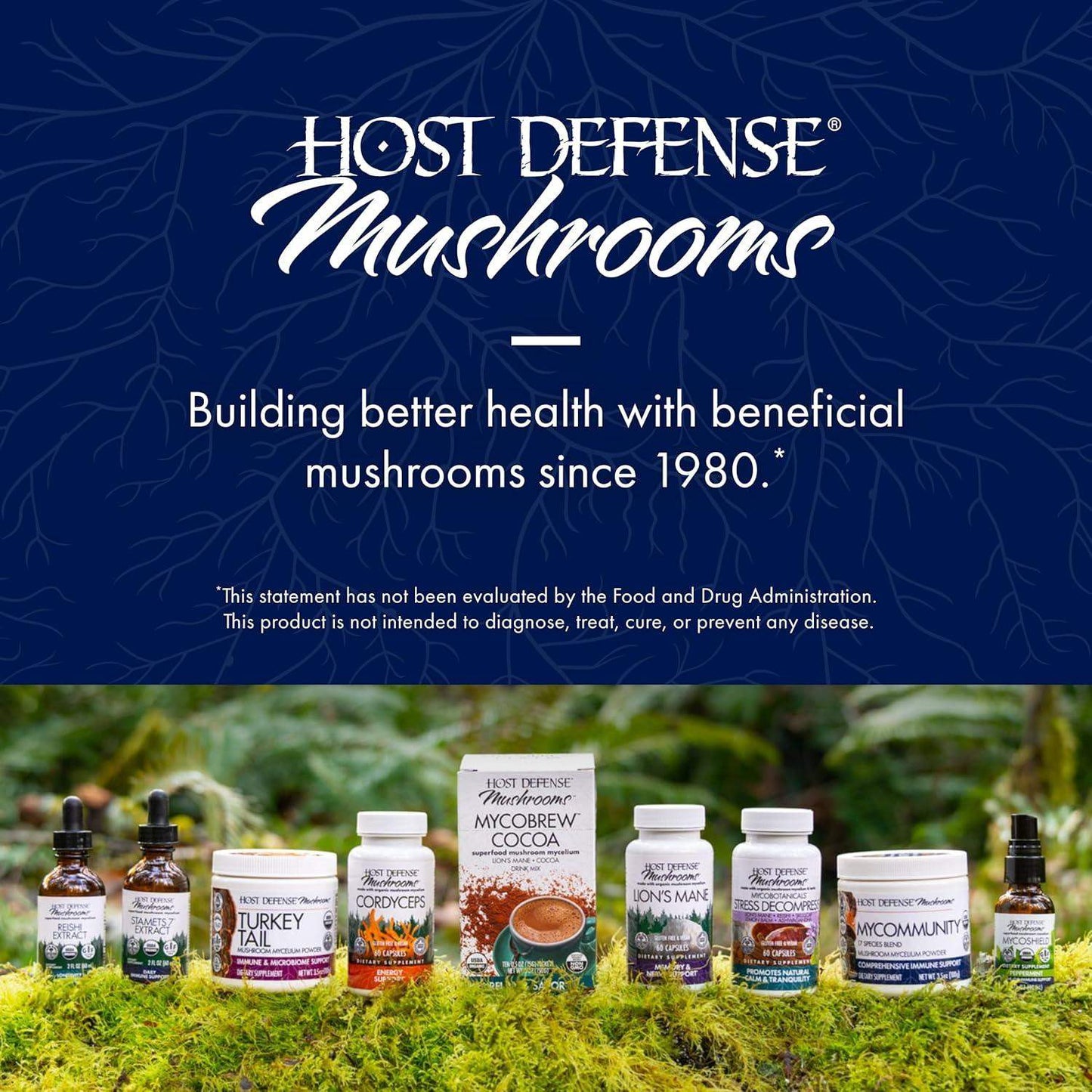 Host Defense MyCommunity 17 Species Mushroom Powder Blend for Comprehensive Immune Support - imprüv  