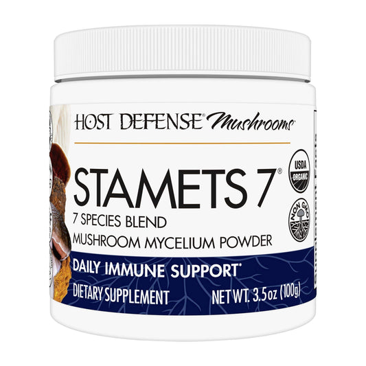 Host Defense Stamets 7 Multi-Mushroom Powder Blend for Immune Health, Energy, and Stress Support - imprüv  