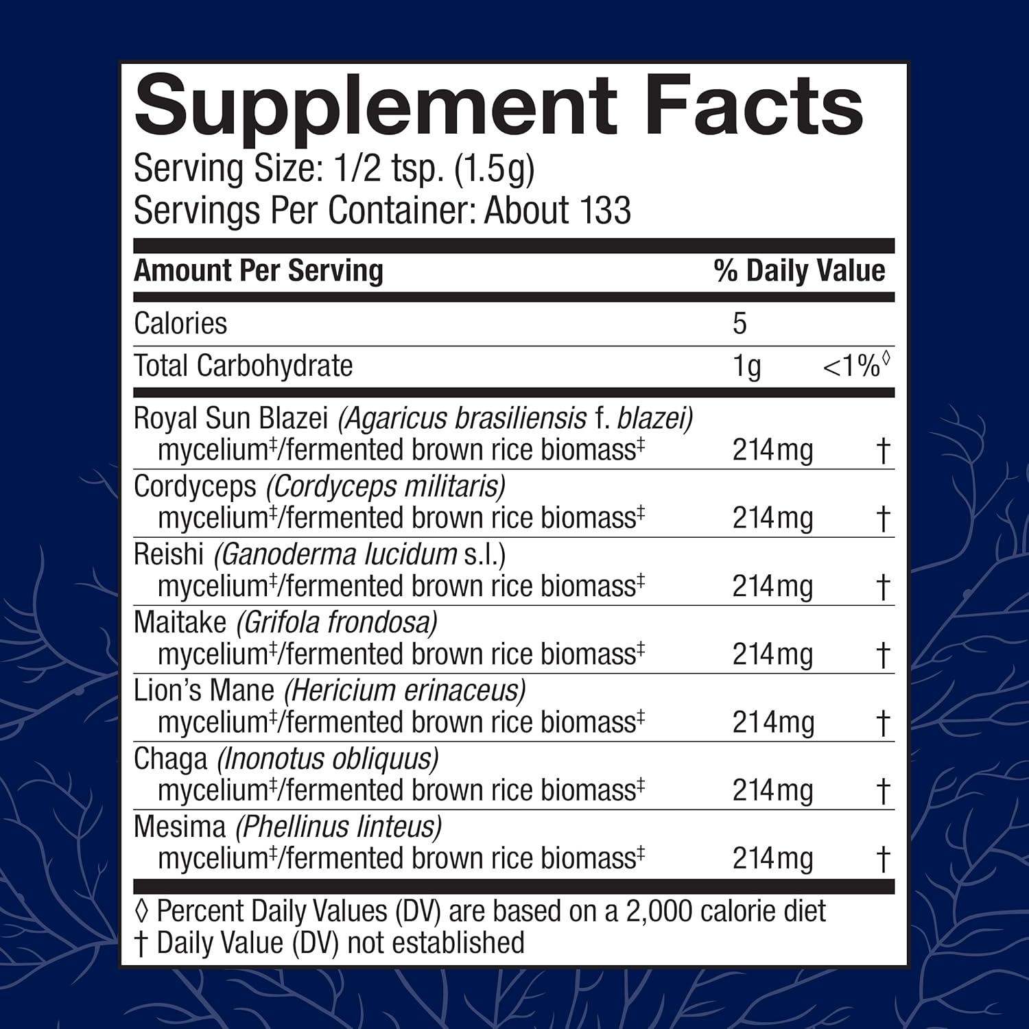 Host Defense Stamets 7 Multi-Mushroom Powder Blend for Immune Health, Energy, and Stress Support - imprüv  