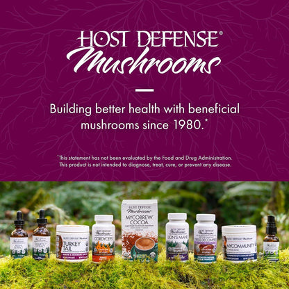 Host Defense Turkey Tail Mushroom Powder Blend for Immune Modulation and Gut Microbiome Balance - imprüv  