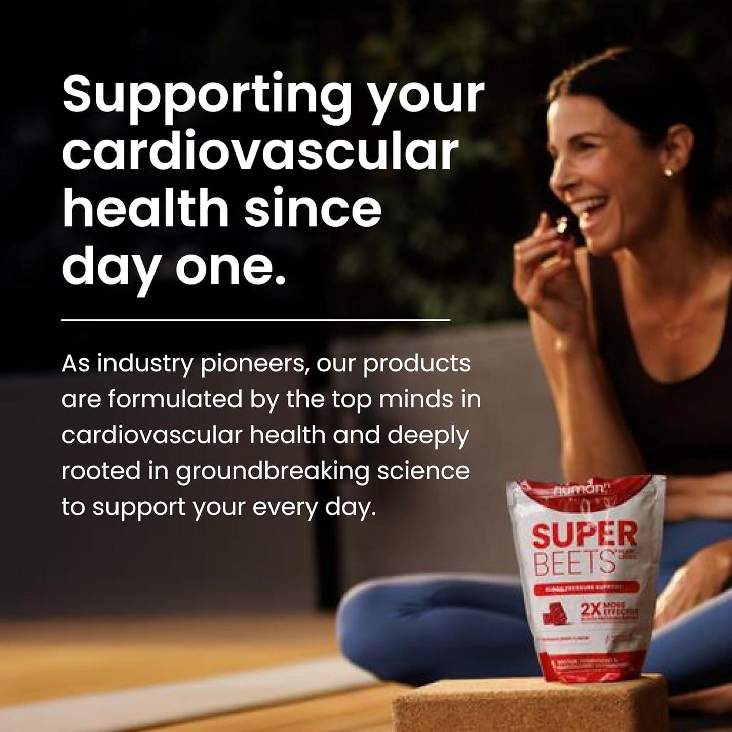 HumanN SuperBeets Heart Chews, Pomegranate Berry Nitric Oxide Supplement for Blood Pressure and Cardiovascular Support - imprüv  