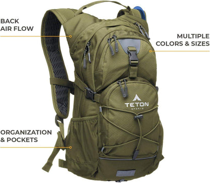 Hydration Hiking Backpack, Lightweight and Portable Drinking Water for Endurance Sport Hydration - imprüv  