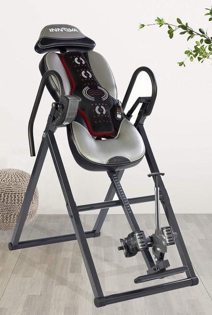 Inversion Table with Heat and Massage for Spinal Decompression, Back Relief, and Circulation - imprüv  