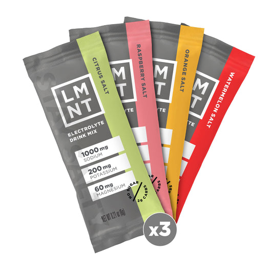 LMNT Zero Sugar Electrolyte Drink Mix Variety Pack for Hydration Support Energy Balance and Low-Carb Lifestyle