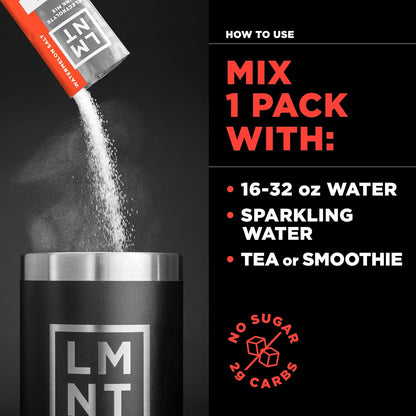 LMNT Zero Sugar Electrolyte Drink Mix Variety Pack for Hydration Support Energy Balance and Low-Carb Lifestyle