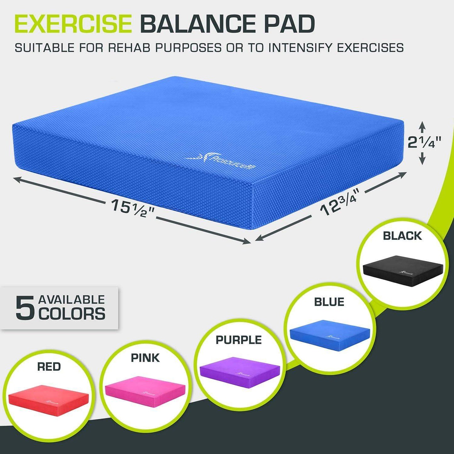 Large Cushioned Non-Slip Foam Pad for Balance and Stability Training - imprüv  