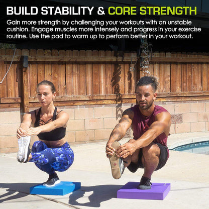 Large Cushioned Non-Slip Foam Pad for Balance and Stability Training - imprüv  