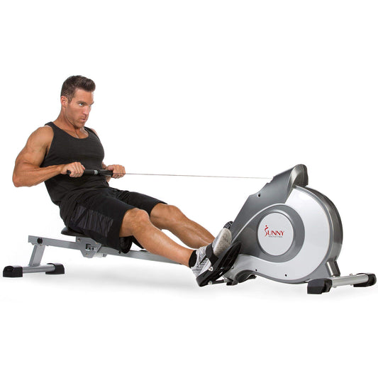 Magnetic Resistance Rowing Machine for Low-Impact Cardio and Upper Back Strength - imprüv  