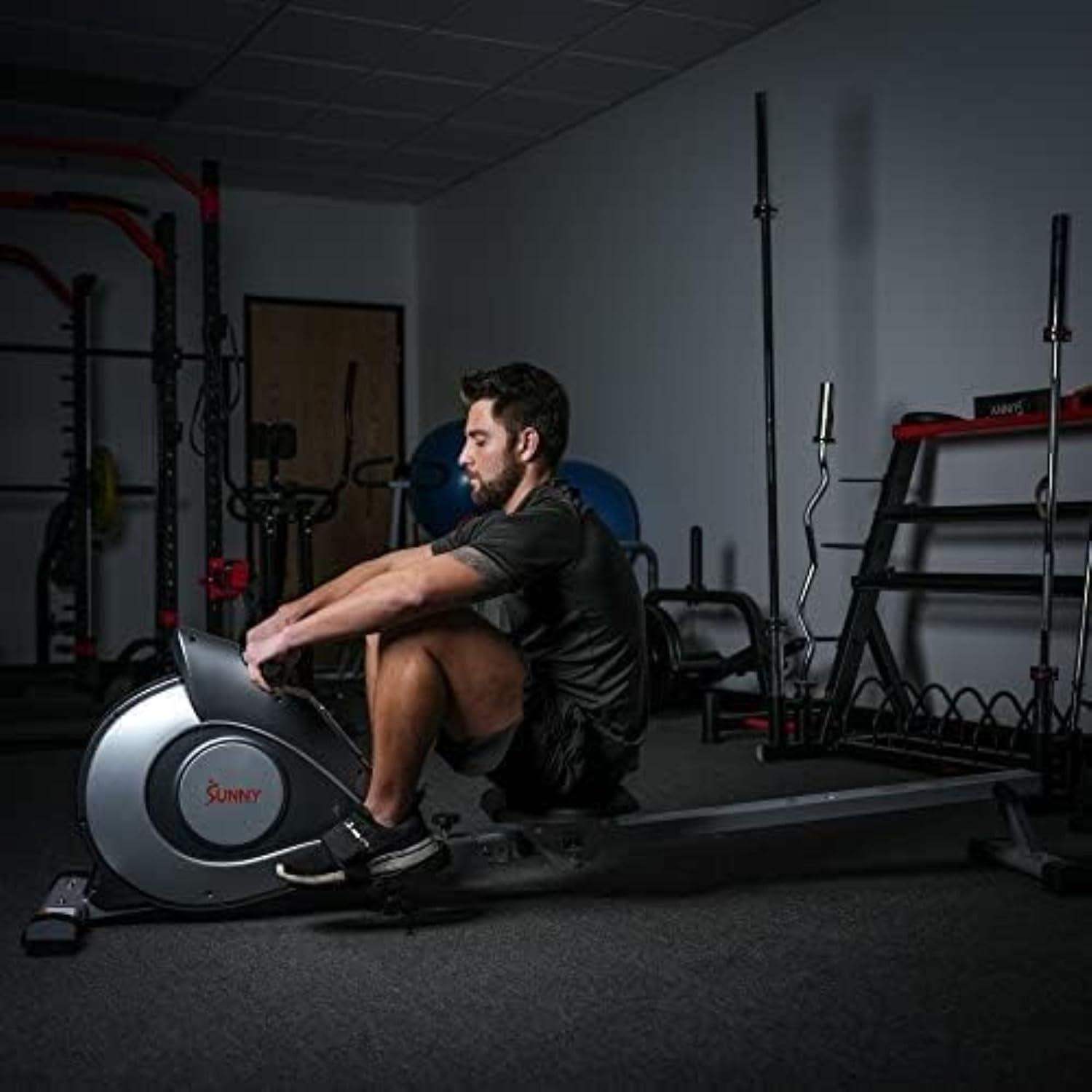 Magnetic Resistance Rowing Machine for Low-Impact Cardio and Upper Back Strength - imprüv  