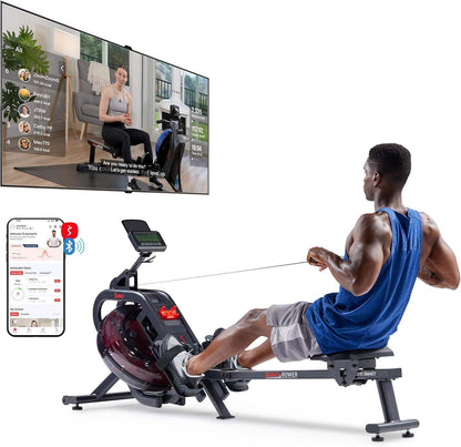 Magnetic Resistance Rowing Machine for Low-Impact Cardio and Upper Back Strength - imprüv  