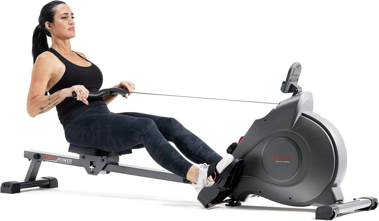 Magnetic Resistance Rowing Machine for Low-Impact Cardio and Upper Back Strength - imprüv  