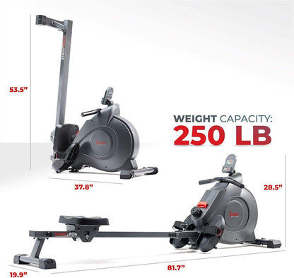 Magnetic Resistance Rowing Machine for Low-Impact Cardio and Upper Back Strength - imprüv  