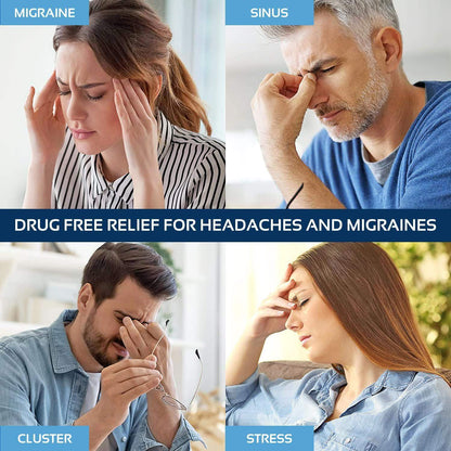 Migraine Relief Ice Cap, Cold Therapy Head Wrap for Headaches, Facial Tension, and Sinus Pressure - imprüv  