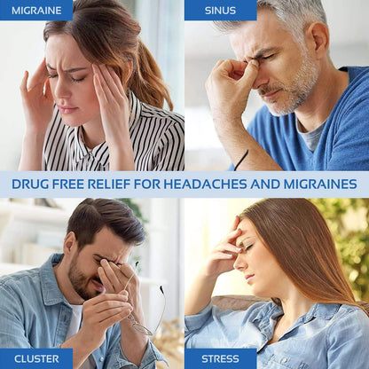 Migraine Relief Ice Cap, Cold Therapy Head Wrap for Headaches, Facial Tension, and Sinus Pressure - imprüv  