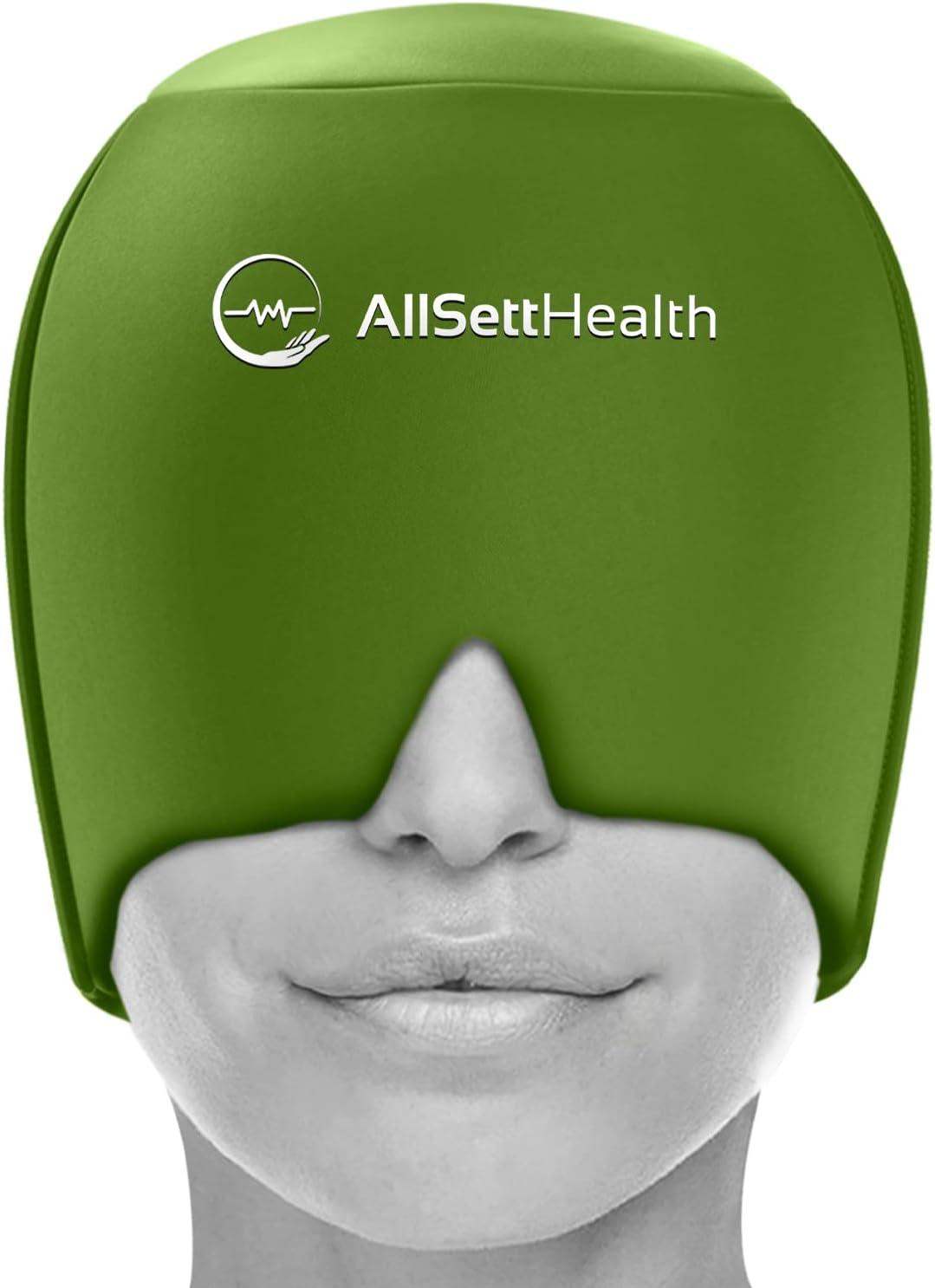 Migraine Relief Ice Cap, Cold Therapy Head Wrap for Headaches, Facial Tension, and Sinus Pressure - imprüv  