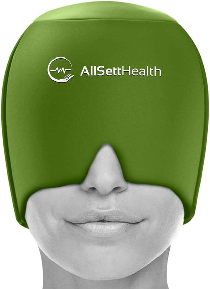 Migraine Relief Ice Cap, Cold Therapy Head Wrap for Headaches, Facial Tension, and Sinus Pressure - imprüv  