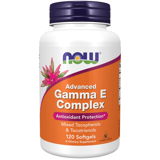 NOW Foods Advanced Gamma E Complex for Antioxidant Support, 120 softgels - imprüv  
