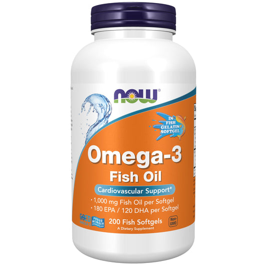 NOW Foods Omega-3 180mg EPA and 120mg DHA for Cardiovascular Support - imprüv  