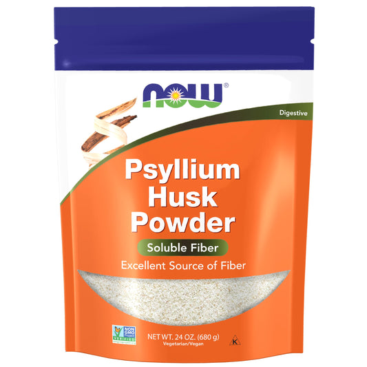 NOW Foods Psyllium Husk Powder, Non-GMO Soluble Fiber for Digestive Regularity and Gut Health - imprüv  