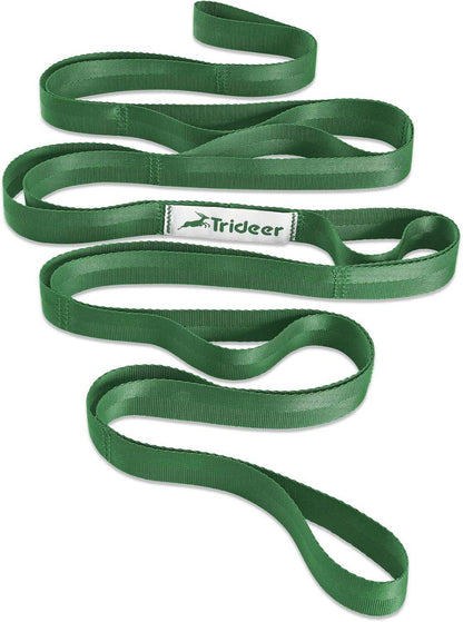 Non-Elastic Stretching Strap for Yoga and Physical Therapy Band with 10 Grip Loops for Flexibility and Mobility - imprüv  