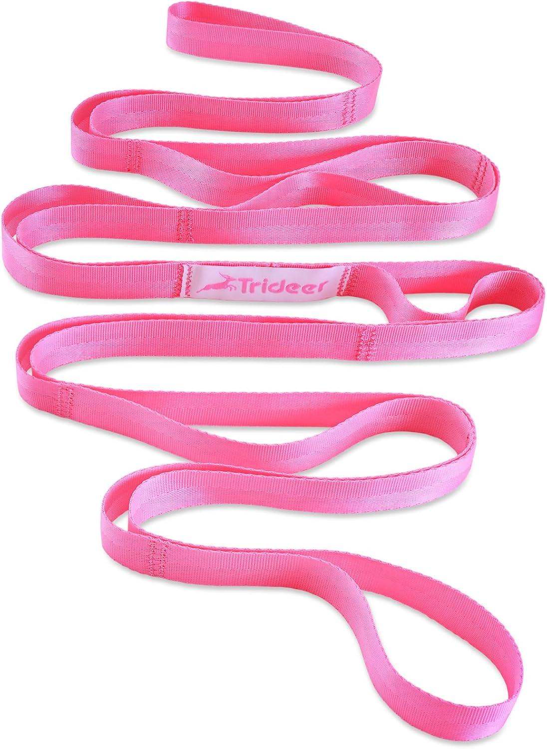 Non-Elastic Stretching Strap for Yoga and Physical Therapy Band with 10 Grip Loops for Flexibility and Mobility - imprüv  