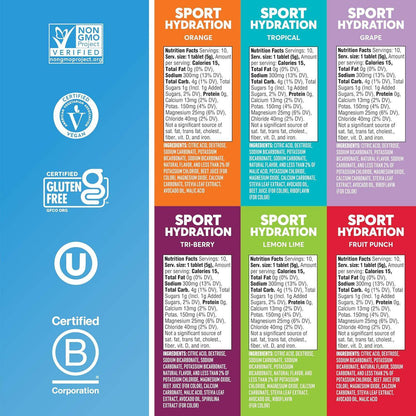 Nuun Sport Electrolyte Water-Soluble Tablets with 5 Essential Electrolytes for Hydration and Only 1g Sugar - imprüv  