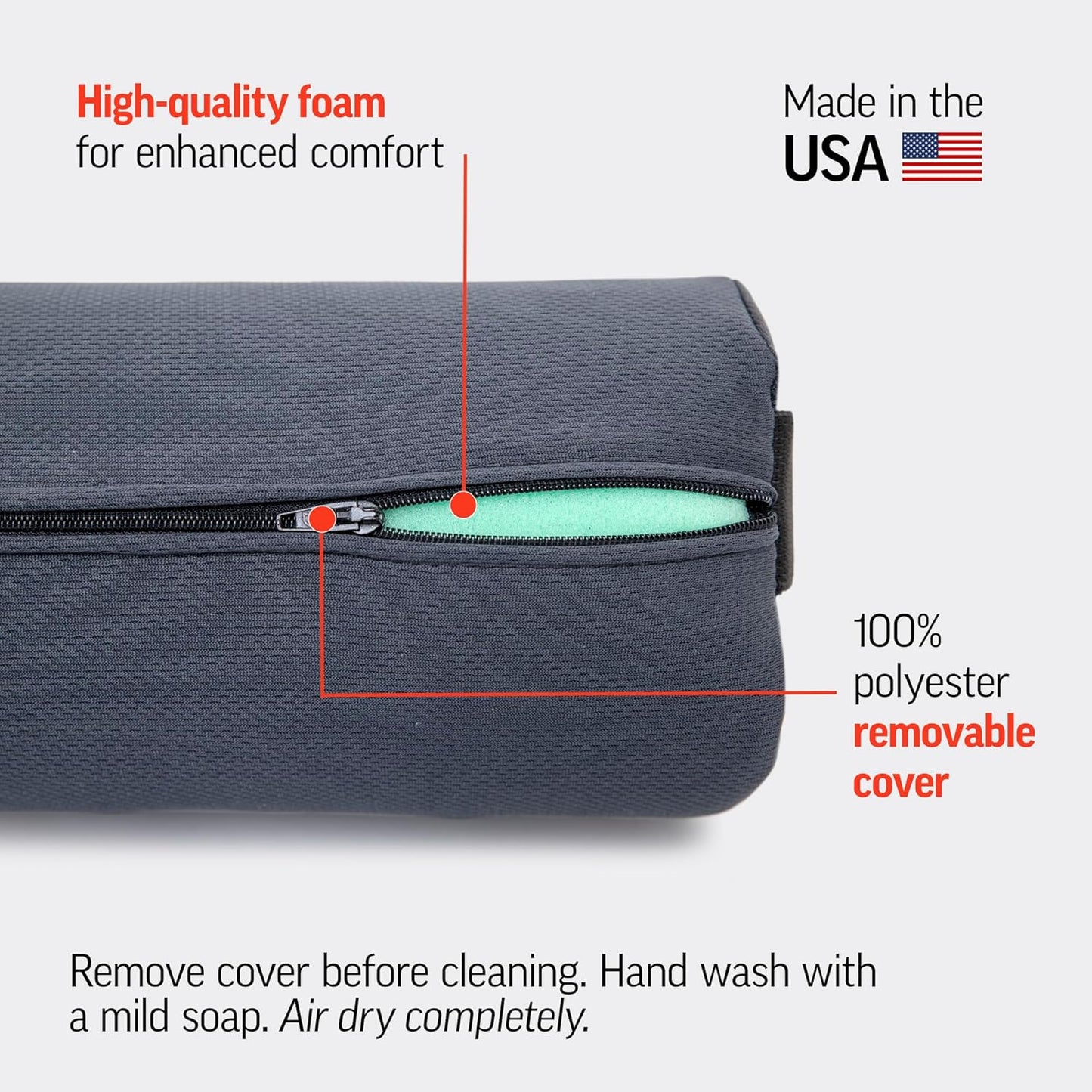 OPTP Original McKenzie Lumbar Roll, Mid-Density Support for Lower Back Pain Relief and Postural Alignment - imprüv  