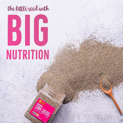 Organic Chia Seeds, Non-GMO, High in Protein, Fiber, and ALA Omega-3 for Heart and Digestive Health - imprüv  