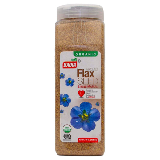 Organic Ground Flax Seed, High in Fiber and ALA Omega-3 for Digestive Health and Heart Support - imprüv  