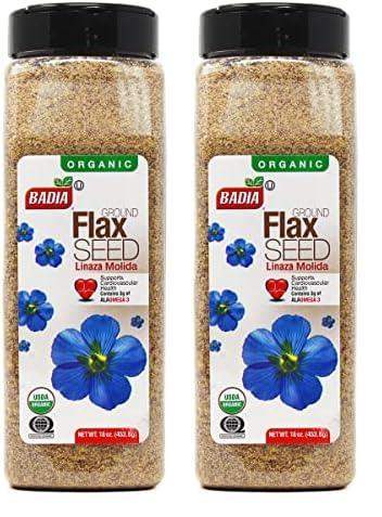 Organic Ground Flax Seed, High in Fiber and ALA Omega-3 for Digestive Health and Heart Support - imprüv  