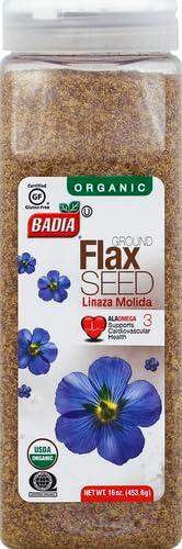Organic Ground Flax Seed, High in Fiber and ALA Omega-3 for Digestive Health and Heart Support - imprüv  