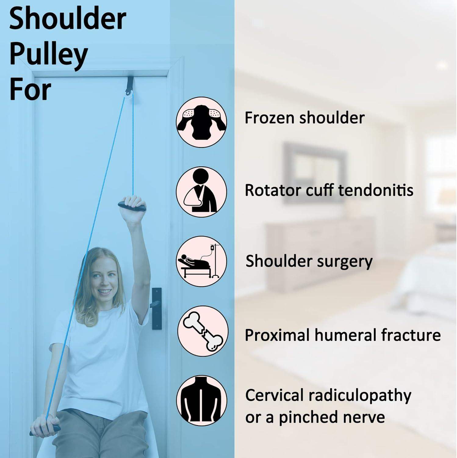 Over-the-Door Shoulder Pulley System for Passive Shoulder ROM and Rotator Cuff Recovery - imprüv  