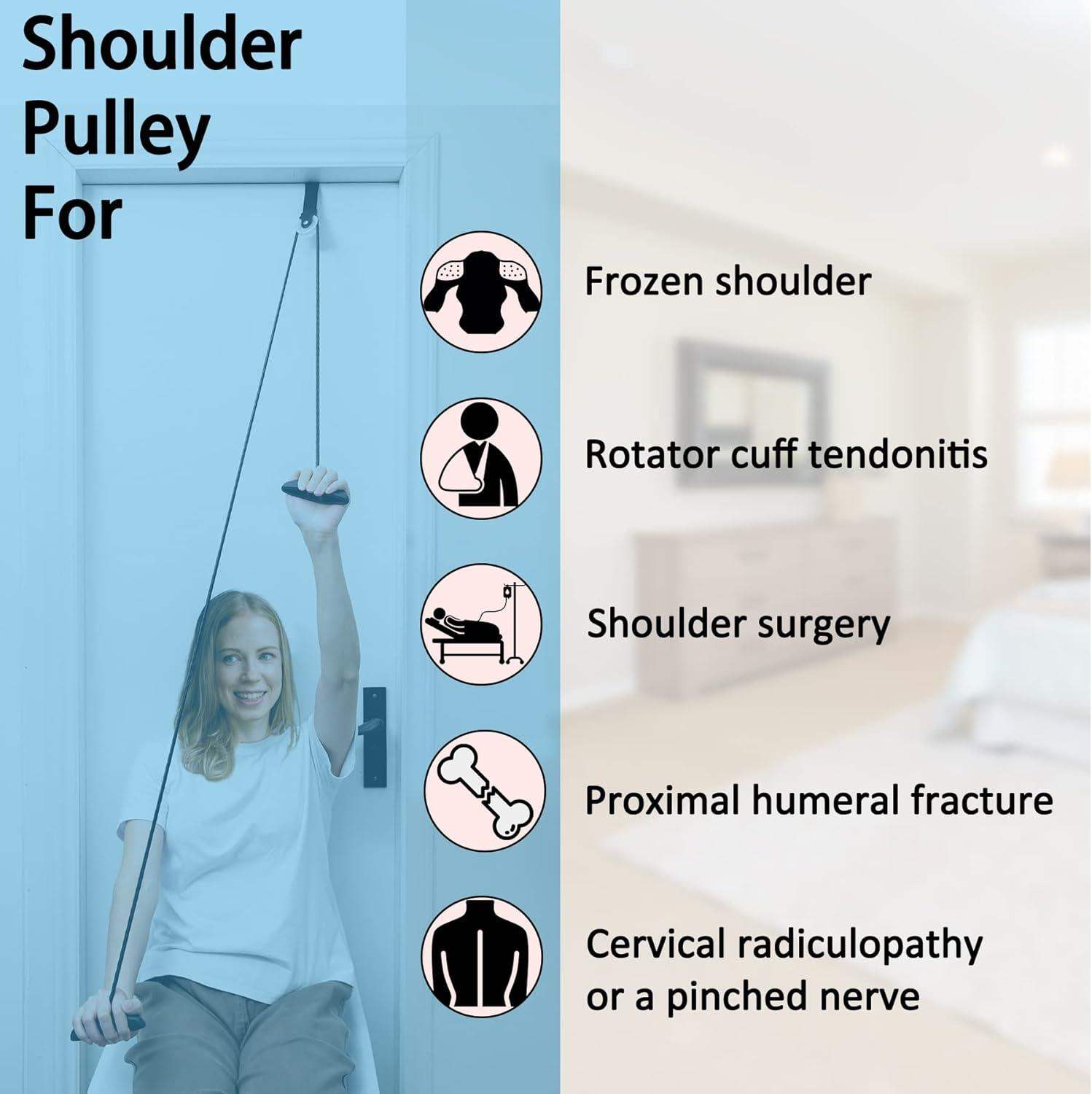 Over-the-Door Shoulder Pulley System for Passive Shoulder ROM and Rotator Cuff Recovery - imprüv  