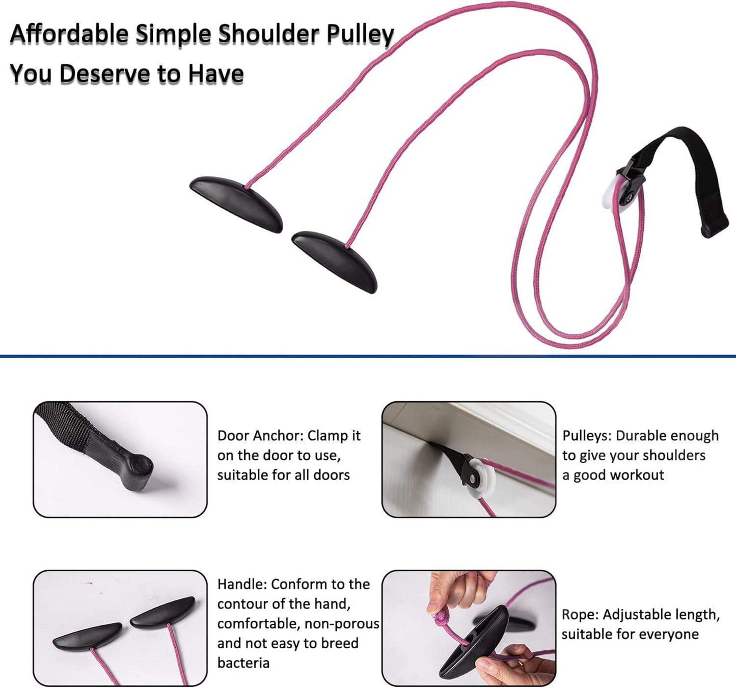 Over-the-Door Shoulder Pulley System for Passive Shoulder ROM and Rotator Cuff Recovery - imprüv  