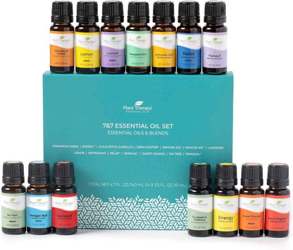 Plant Therapy 7-and-7 Essential Oil Set, 100% Pure, Undiluted, and Therapeutic-Grade for Aromatherapy - imprüv  