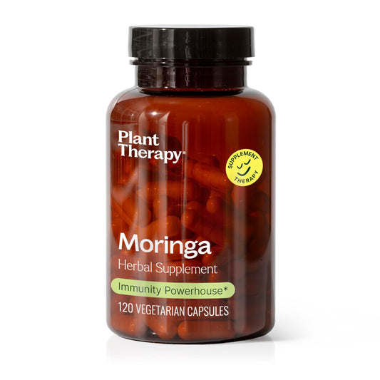 Plant Therapy Moringa Capsules, Pure Organic Superfood for Vitality, Detox Support, and Immune Resilience - imprüv  