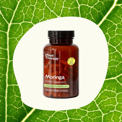 Plant Therapy Moringa Capsules, Pure Organic Superfood for Vitality, Detox Support, and Immune Resilience - imprüv  