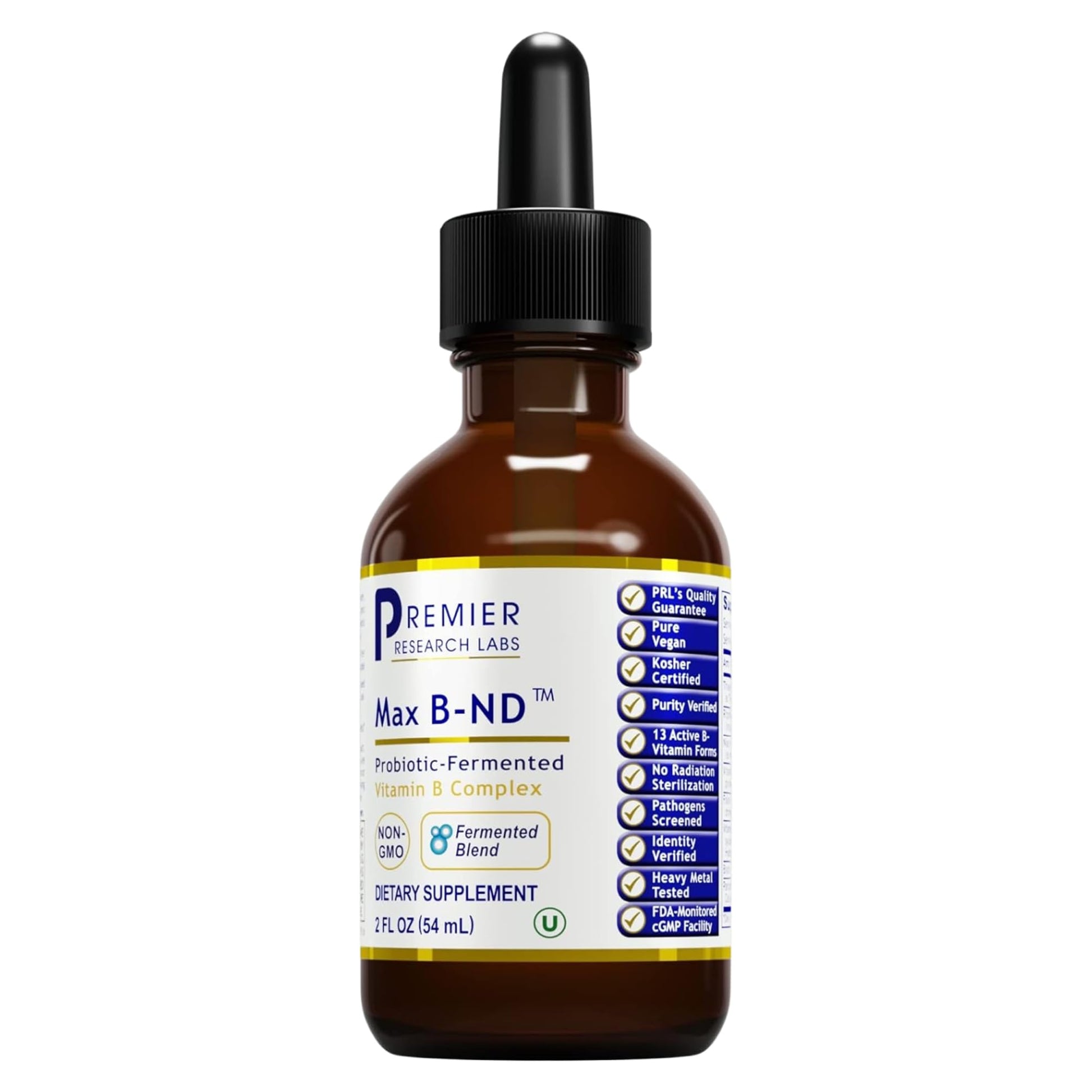 Premier Research Labs Max Liquid B-Complex Vitamin for Cellular Energy Liver Function and Cognitive Support - imprüv  