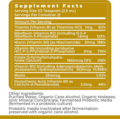 Premier Research Labs Max Liquid B-Complex Vitamin for Cellular Energy Liver Function and Cognitive Support - imprüv  