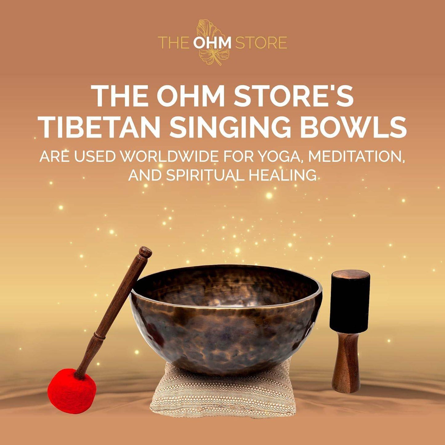 Pure Bronze Tibetan Singing Bowl with Deep Tone for Sound Bath Healing and Focused Meditation - imprüv  
