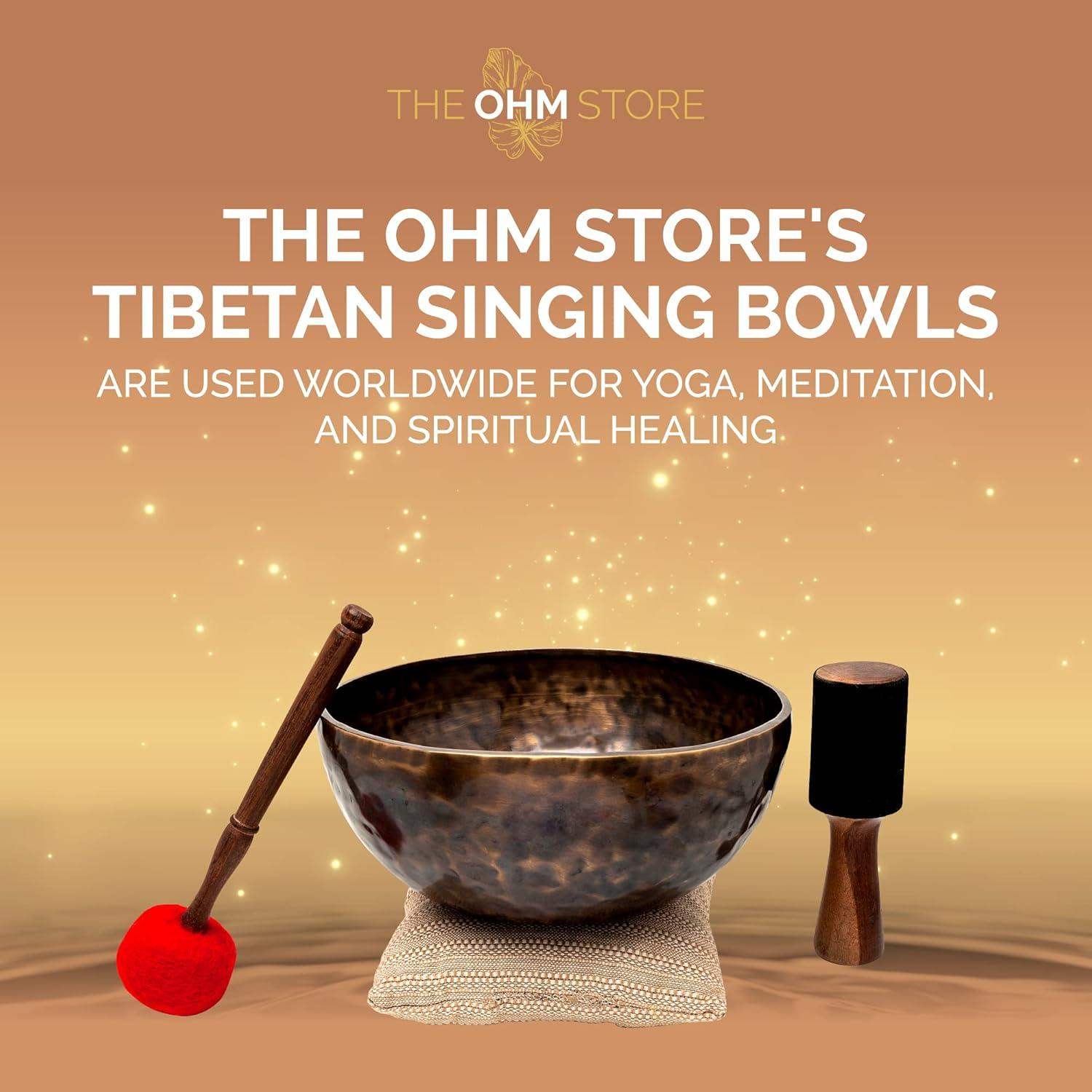 Pure Bronze Tibetan Singing Bowl with Deep Tone for Sound Bath Healing and Focused Meditation - imprüv  