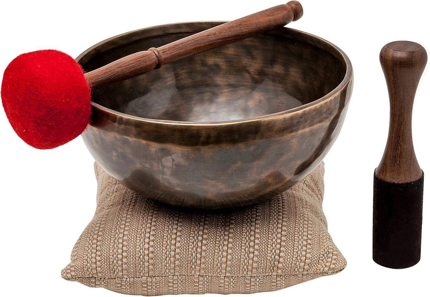 Pure Bronze Tibetan Singing Bowl with Deep Tone for Sound Bath Healing and Focused Meditation - imprüv  