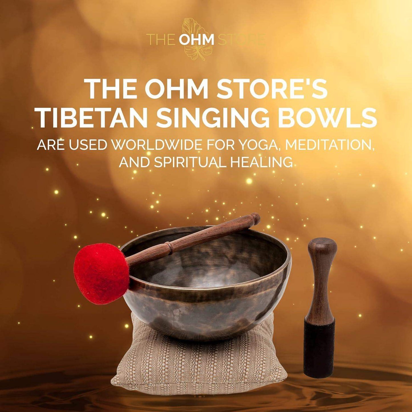 Pure Bronze Tibetan Singing Bowl with Deep Tone for Sound Bath Healing and Focused Meditation - imprüv  