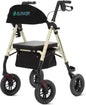 Rollator Walker with All-Terrain 10-Inch Non-Pneumatic Wheels and Padded Seat for Comfort and Injury Recovery - imprüv  
