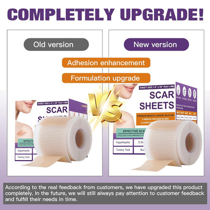 Silicone Scar Sheets Roll for Keloids and Post-Surgical Scars Supports Smoother Skin Appearance and Scar Texture Improvement - imprüv  